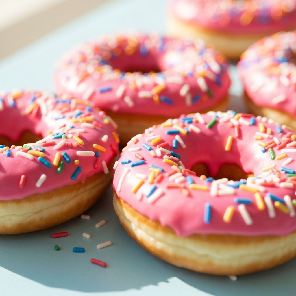 Pink Frosted Donuts